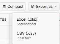 communications data export