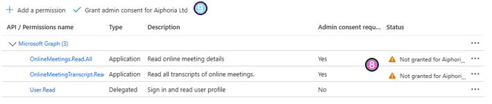 App registrations