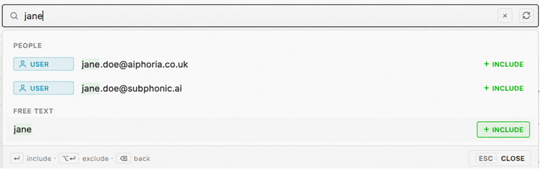 Search context