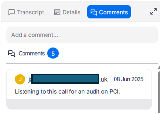 Forced comments add comment