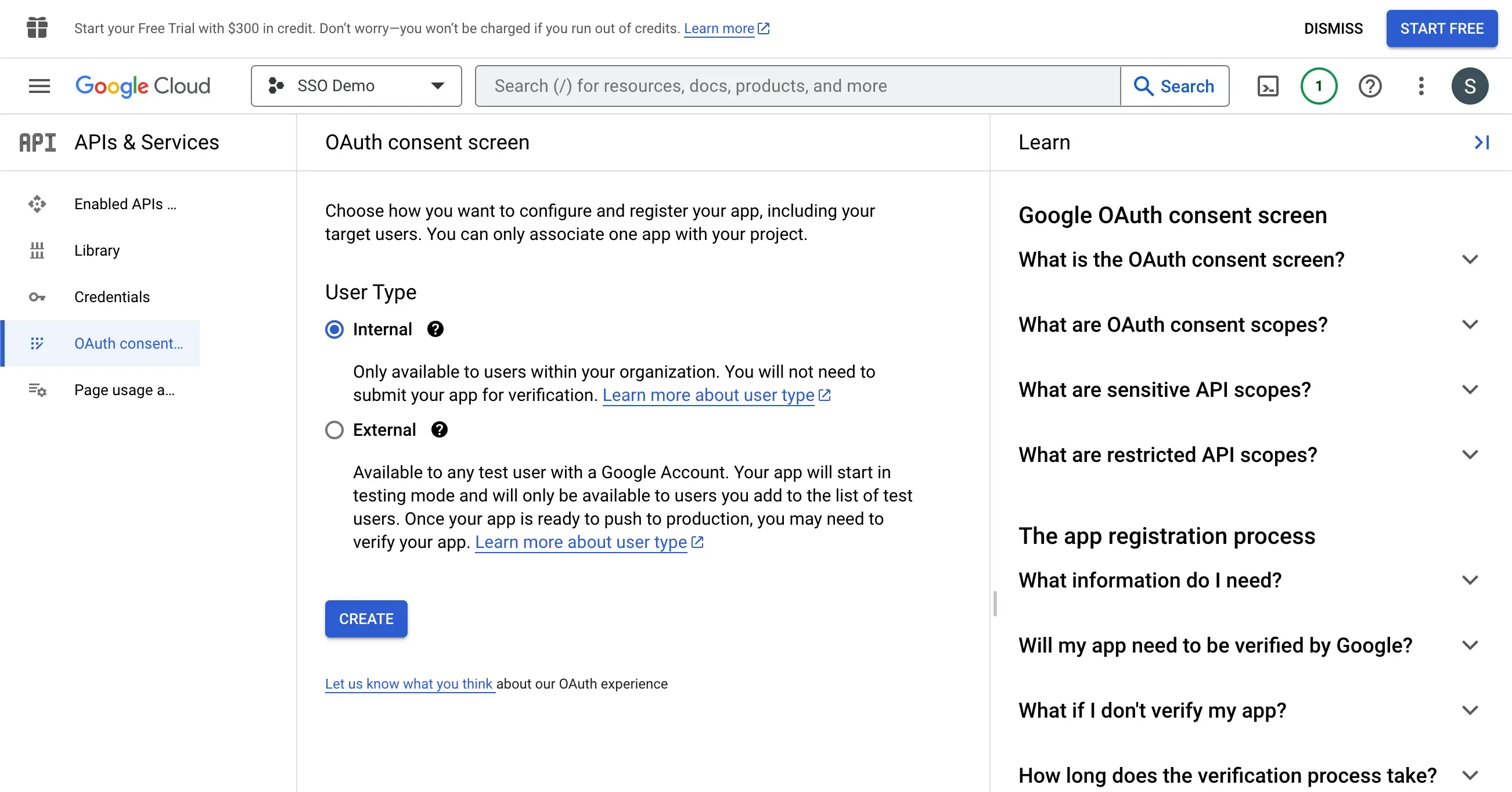 Google Workspace Consent Screen